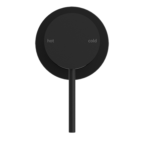 MECCA SHOWER MIXER 60MM PLATE MATTE BLACK (NR221911HMB)