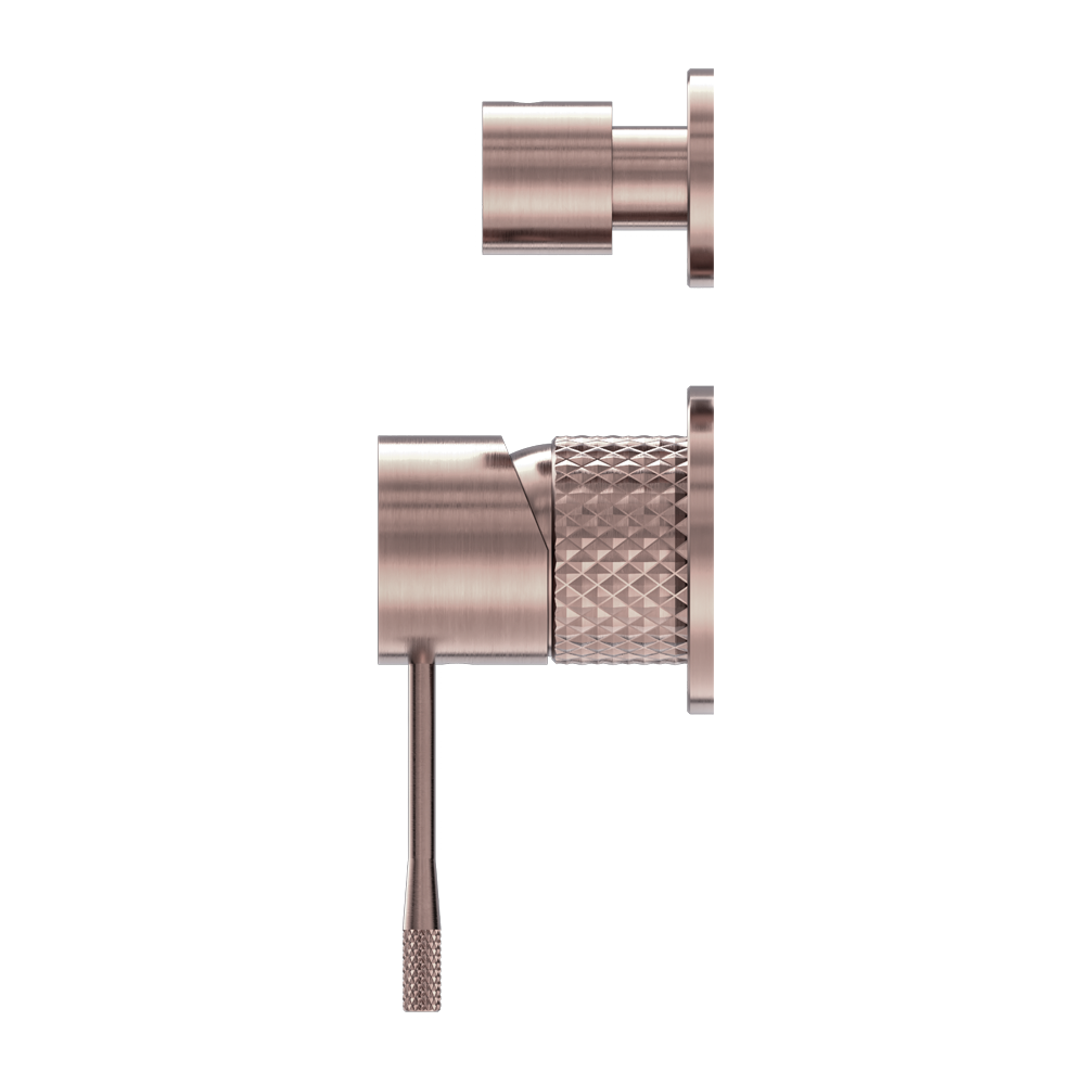 OPAL SHOWER MIXER WITH DIVERTOR SEPARATE PLATE BRUSHED BRONZE (NR251909eBZ)