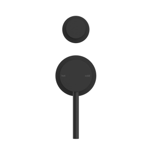 DOLCE SHOWER MIXER WITH DIVERTOR SEPARATE BACK PLATE MATTE BLACK (NR250811EMB)
