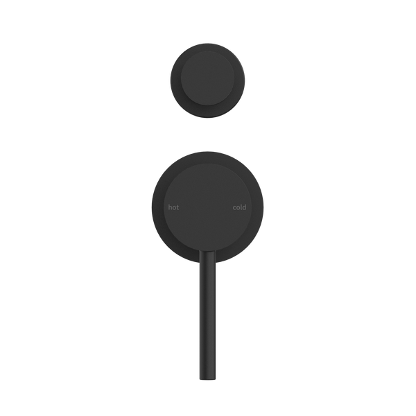DOLCE SHOWER MIXER WITH DIVERTOR SEPARATE BACK PLATE MATTE BLACK (NR250811EMB)