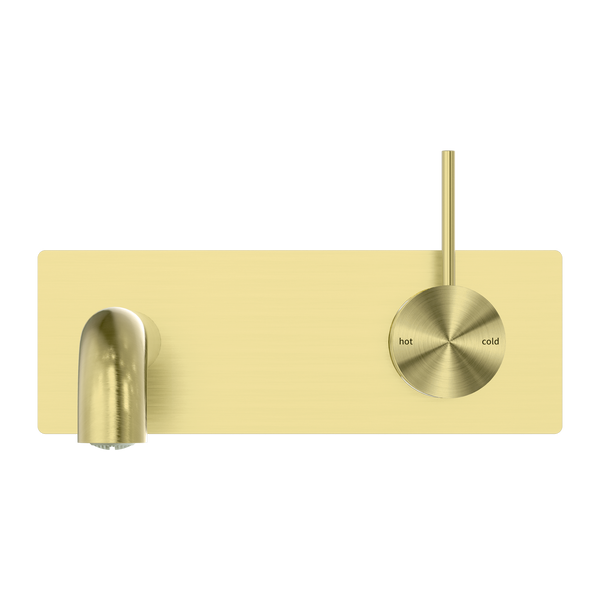 MECCA WALL BASIN/BATH MIXER HANDLE UP 120/160/185/230/260MM BRUSHED GOLD