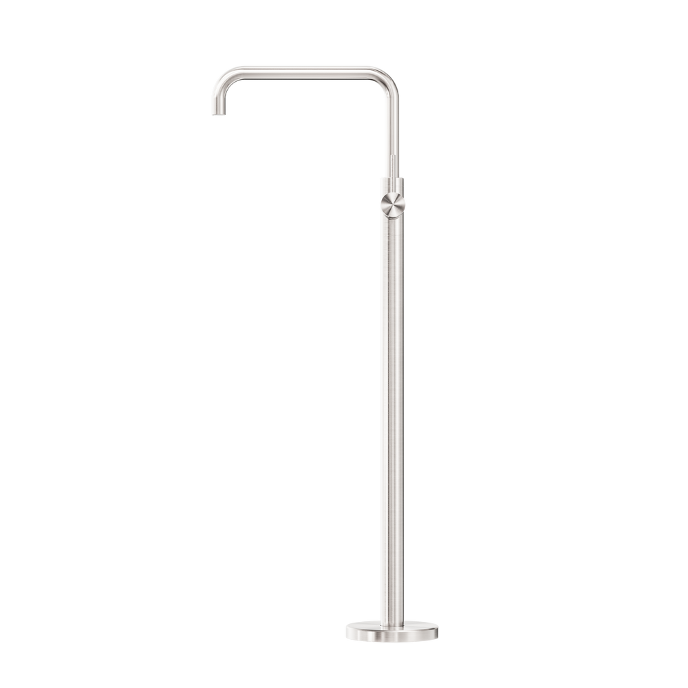 MECCA FREESTANDING BATH MIXER SQUARE SHAPE BRUSHED NICKEL (NR221903bBN)