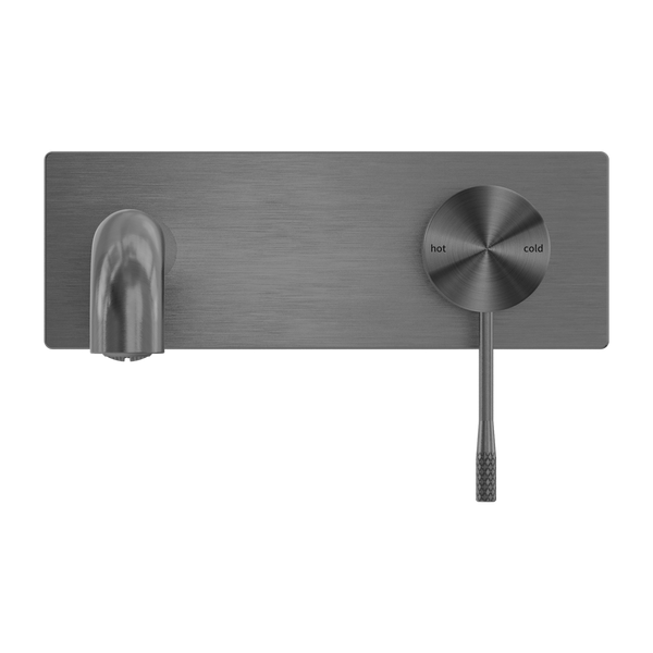 OPAL WALL BASIN/BATH MIXER 120/160/185/230/260MM GRAPHITE