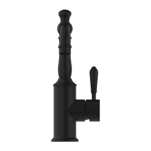 YORK BASIN MIXER WITH METAL LEVER MATTE BLACK (NR69210102MB)