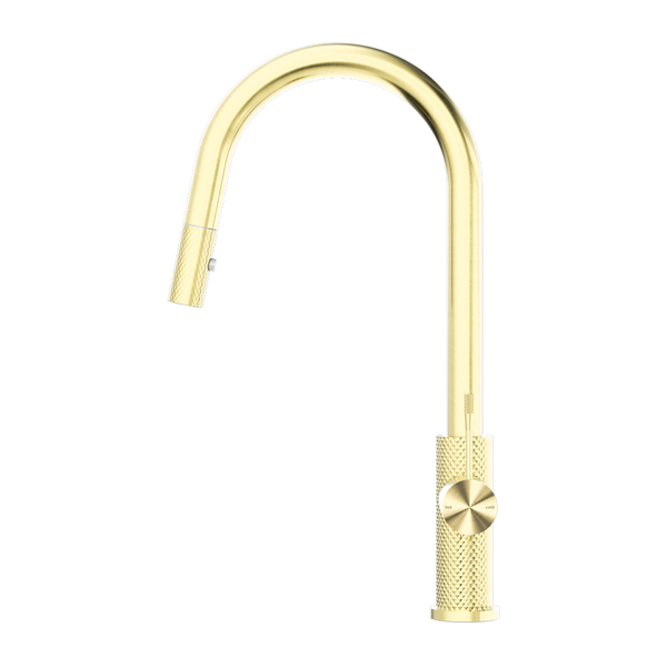 OPAL PULL OUT SINK MIXER WITH VEGIE SPRAY FUNCTION BRUSHED GOLD (NR251908BG)