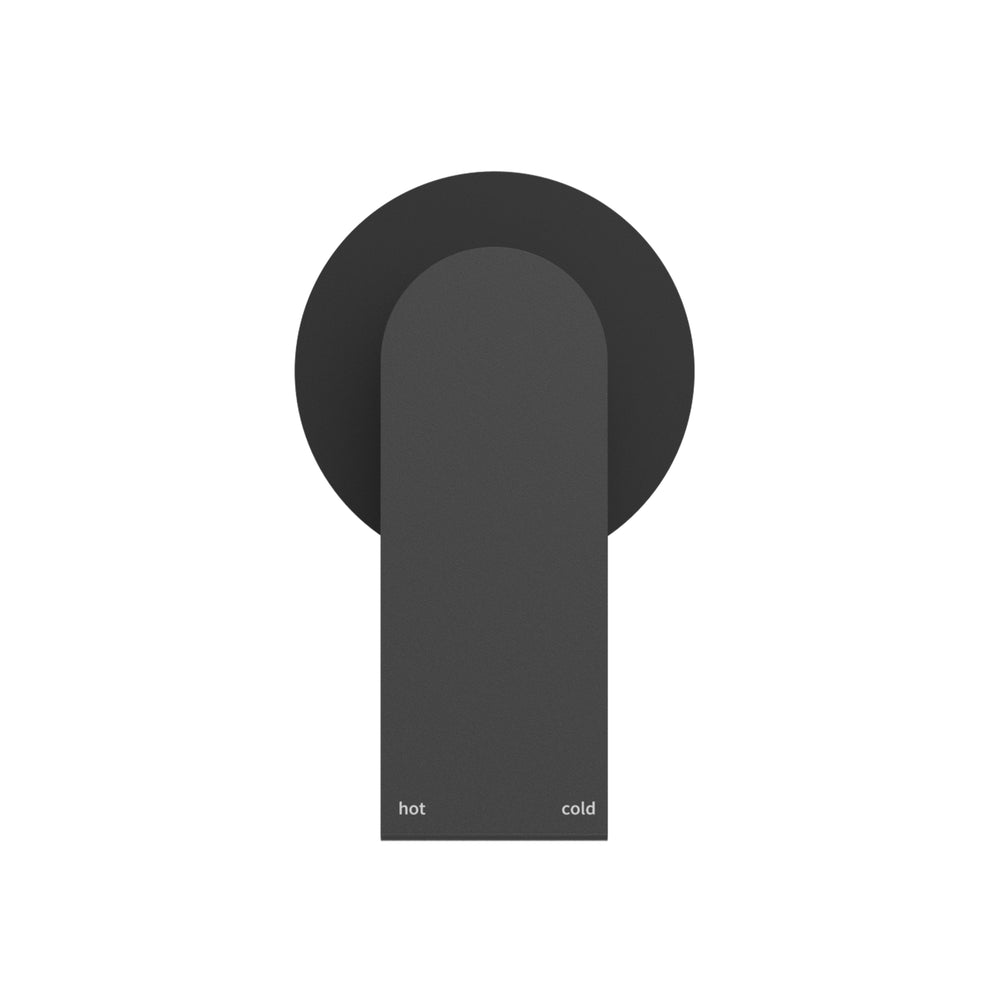 BIANCA SHOWER MIXER 80MM PLATE MATTE BLACK (NR321511DMB)
