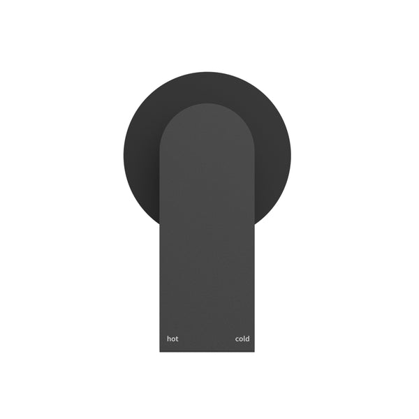BIANCA SHOWER MIXER 80MM PLATE MATTE BLACK (NR321511DMB)