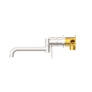 MECCA WALL BASIN/BATH MIXER SWIVEL SPOUT 225MM BRUSHED NICKEL (NR221910RBN)