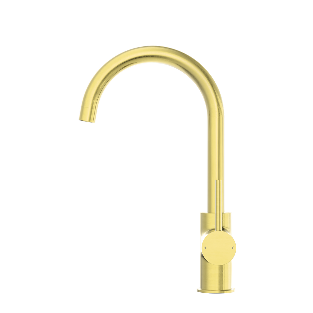 DOLCE KITCHEN MIXER GOOSENECK BRUSHED GOLD (NR250807BG)
