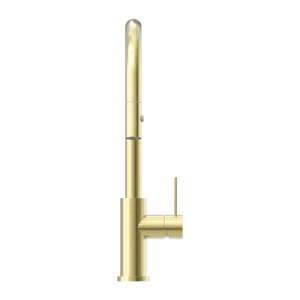 MECCA PULL OUT SINK MIXER WITH VEGIE SPRAY FUNCTION BRUSHED GOLD (NR221908BG)