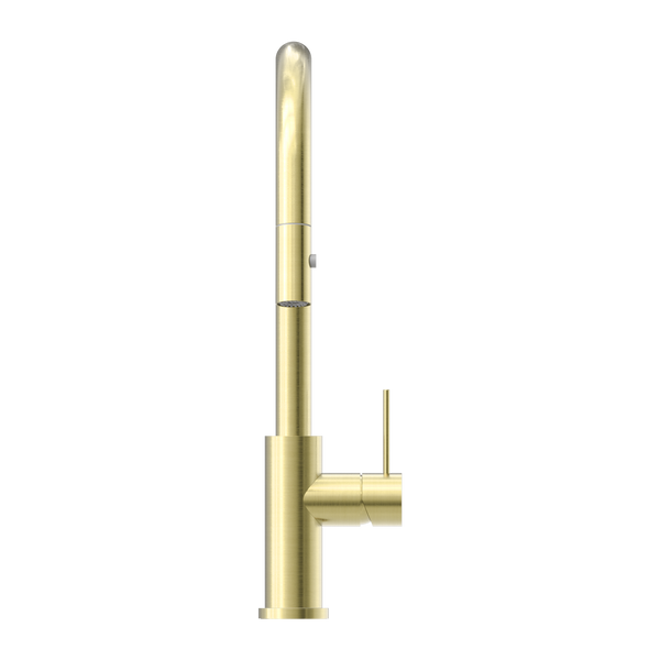 MECCA PULL OUT SINK MIXER WITH VEGIE SPRAY FUNCTION BRUSHED GOLD (NR221908BG)