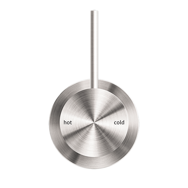 MECCA SHOWER MIXER 60MM HANDLE UP PLATE BRUSHED NICKEL (NR221911JBN)