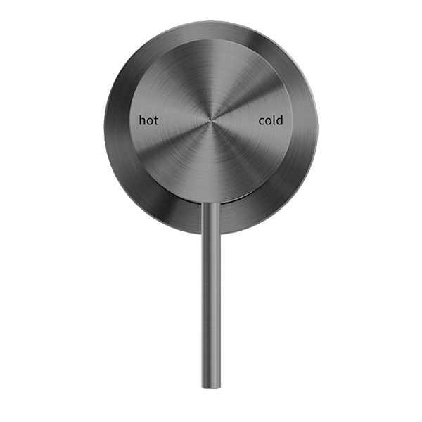 MECCA SHOWER MIXER 60MM PLATE GUN METAL (NR221911HGM)