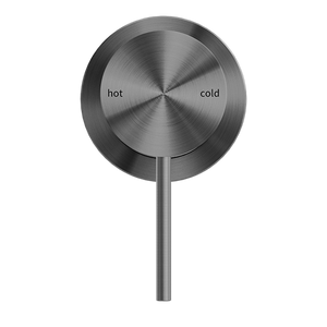 MECCA SHOWER MIXER 60MM PLATE GUN METAL (NR221911HGM)