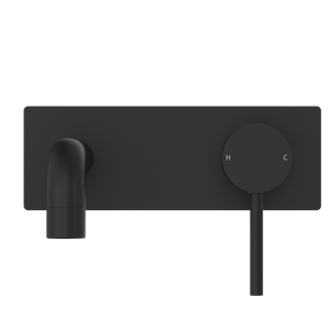 DOLCE WALL BASIN/BATH MIXER MATTE BLACK (NR250810BMB)
