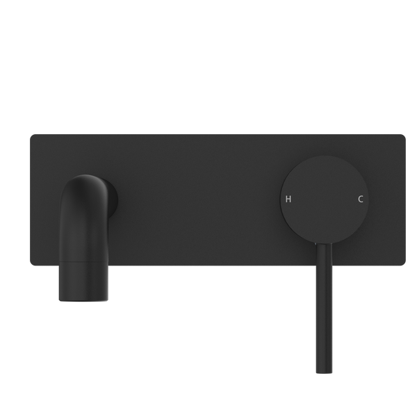 DOLCE WALL BASIN/BATH MIXER MATTE BLACK (NR250810BMB)