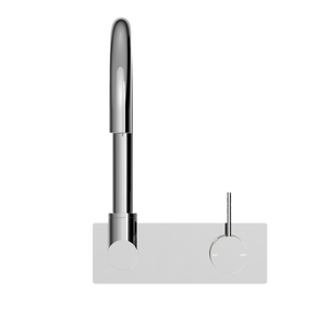 MECCA WALL BASIN/BATH MIXER SWIVEL SPOUT HANDLE UP CHROME (NR221910PCH)