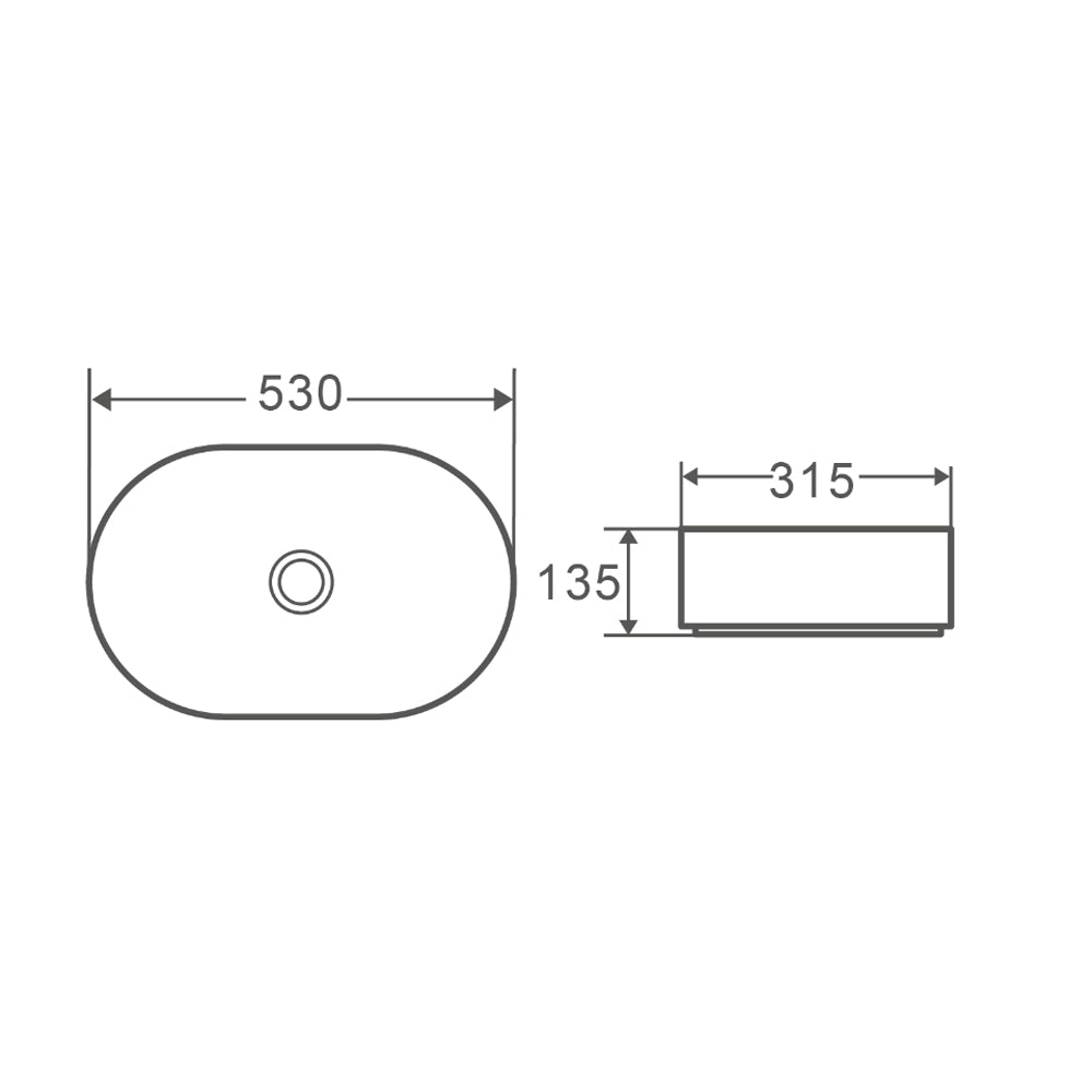 WB 3153  MILAN Above Counter Basin