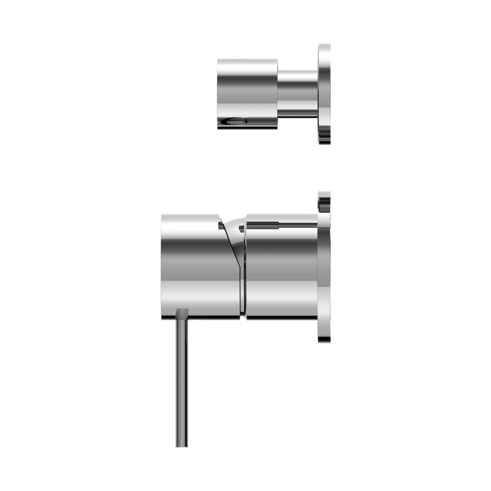 MECCA SHOWER MIXER WITH DIVERTOR SEPARATE BACK PLATE CHROME (NR221911SCH)