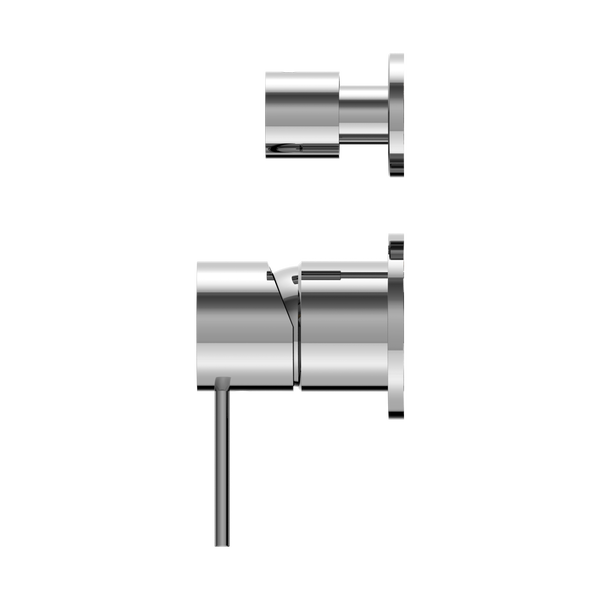MECCA SHOWER MIXER WITH DIVERTOR SEPARATE BACK PLATE CHROME (NR221911SCH)