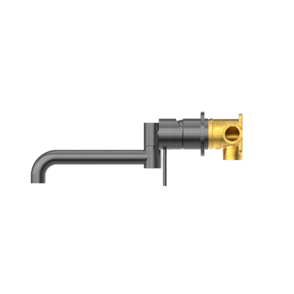 MECCA WALL BASIN/BATH MIXER SWIVEL SPOUT 225MM GUN METAL (NR221910RGM)