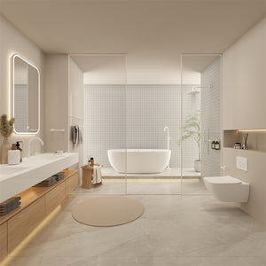 MECCA FREESTANDING BATH MIXER MATTE WHITE (NR210903a01MW)
