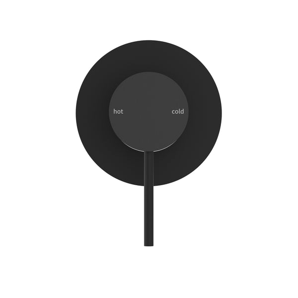 MECCA SHOWER MIXER 80MM PLATE MATTE BLACK (NR221911MB)