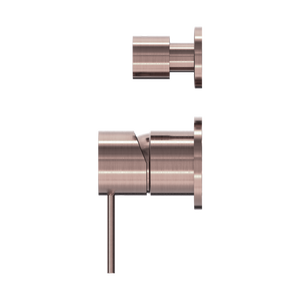 MECCA SHOWER MIXER WITH DIVERTOR SEPARATE BACK PLATE BRUSHED BRONZE (NR221911SBZ)