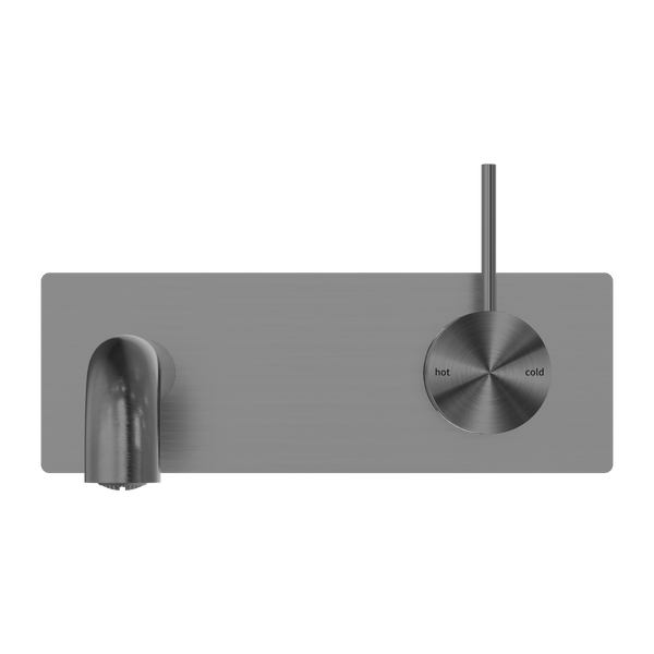 MECCA WALL BASIN/BATH MIXER HANDLE UP 120/160/185/230/260MM GUN METAL