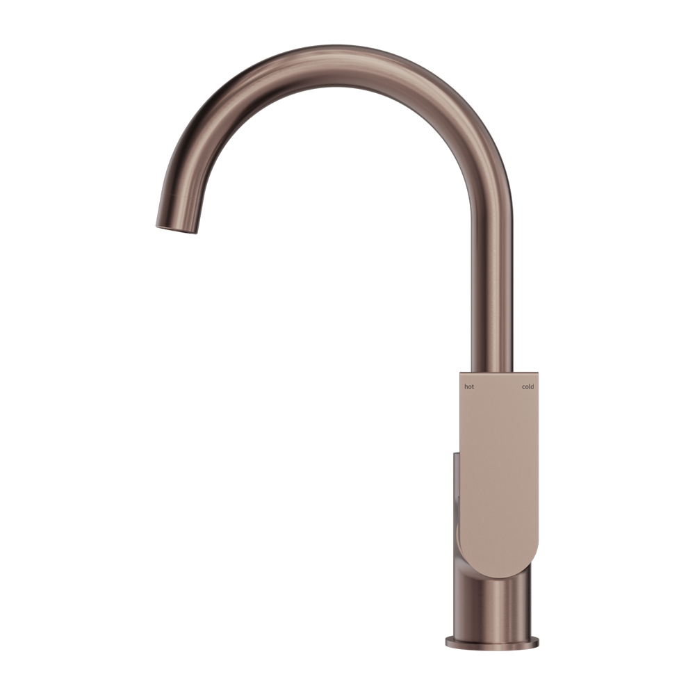 Bianca Kitchen Mixer Gooseneck Spout Brushed Bronze (NR321506BZ)