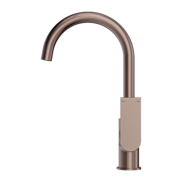 Bianca Kitchen Mixer Gooseneck Spout Brushed Bronze (NR321506BZ)