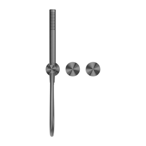 KARA PROGRESSIVE SHOWER SYSTEM SEPARATE PLATE GUN METAL (NR271903dGM)