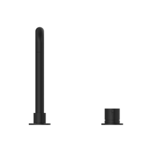 MECCA HOB BASIN MIXER SQUARE SWIVEL SPOUT MATTE BLACK (NR221901cMB)