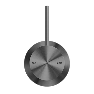 MECCA SHOWER MIXER 60MM HANDLE UP PLATE GUN METAL (NR221911JGM)
