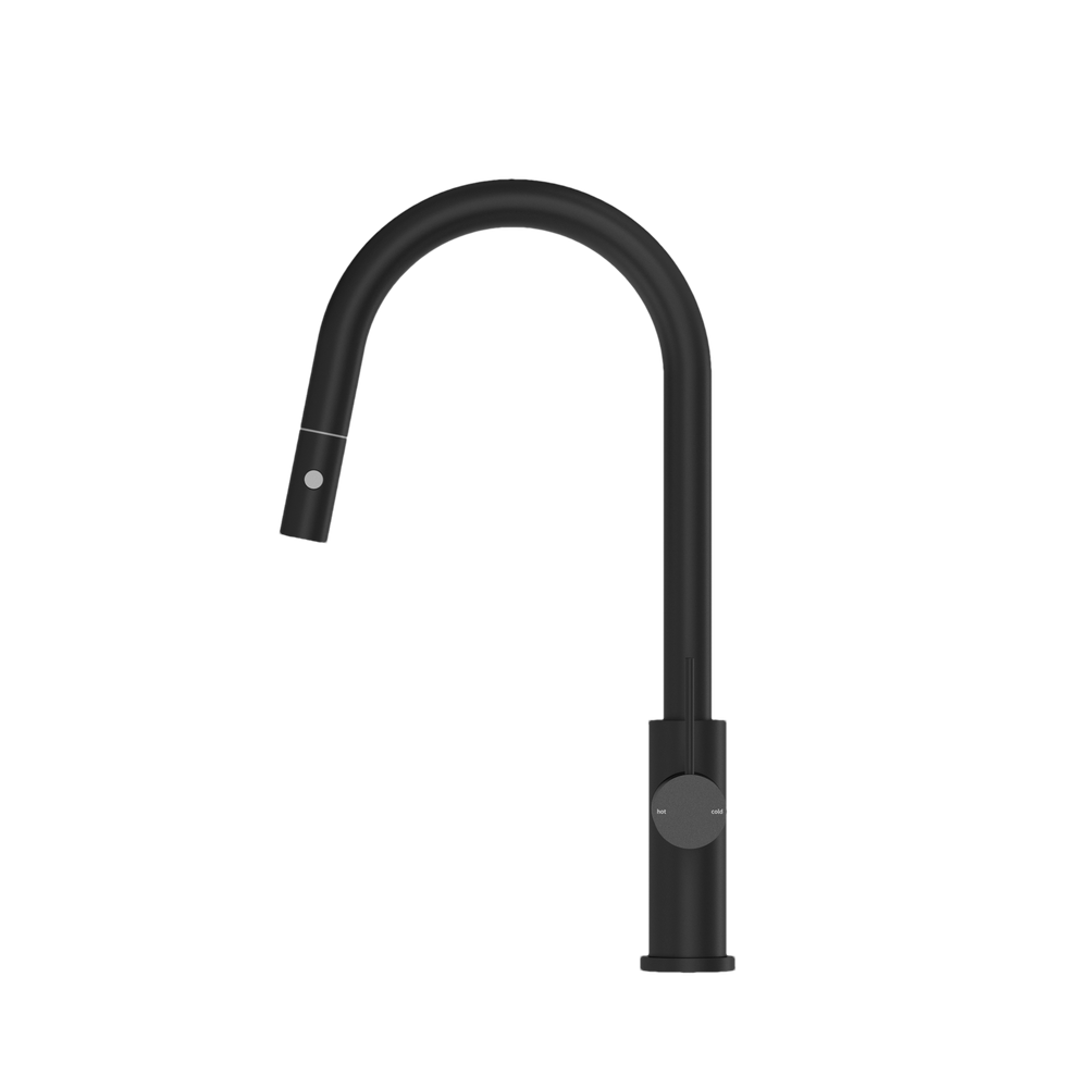 MECCA PULL OUT SINK MIXER WITH VEGIE SPRAY FUNCTION MATTE BLACK (NR221908MB)