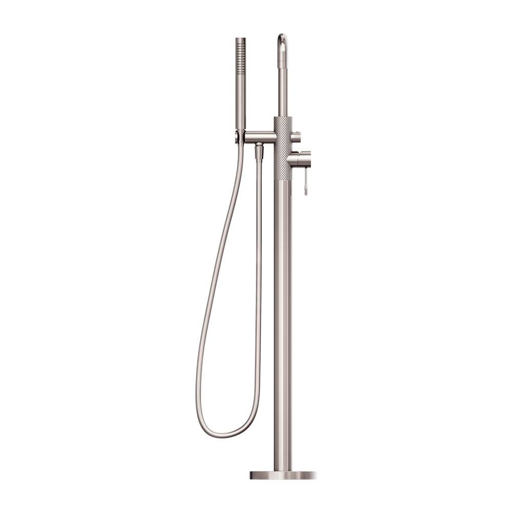 OPAL FREESTANDING BATH MIXER WITH HAND SHOWER BRUSHED NICKEL (NR251903aBN)