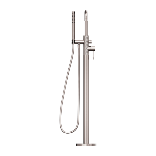 OPAL FREESTANDING BATH MIXER WITH HAND SHOWER BRUSHED NICKEL (NR251903aBN)