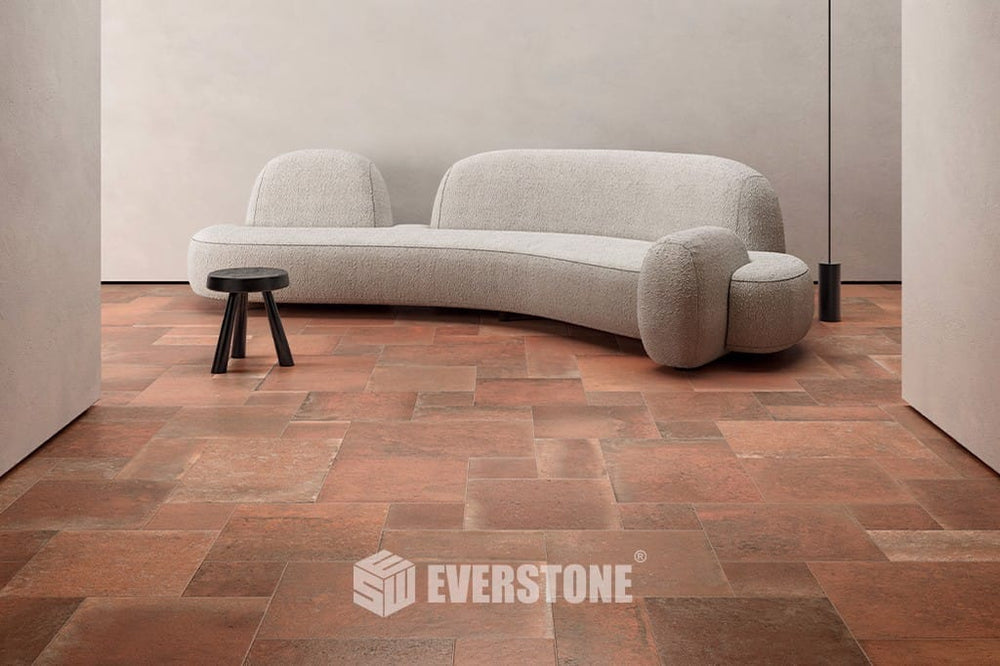 Terra Mod 39 Bruciata Grip French Pattern Tile Made In Italy