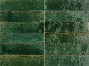 VL Tile Marazzi Modernista Lume Emerald Lux Gloss Subway Tile 60x240mm