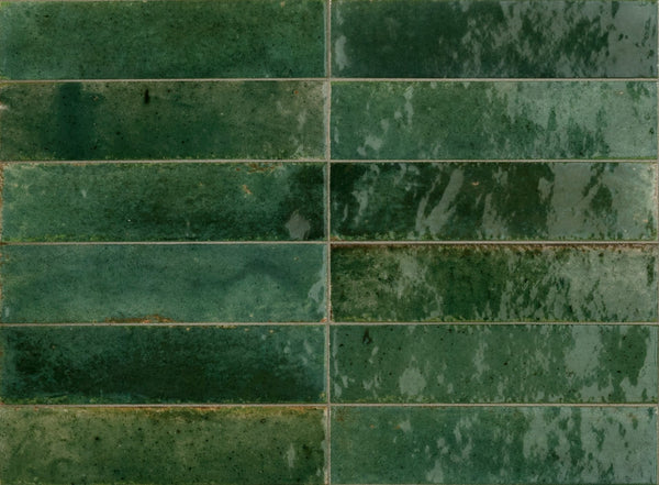 VL Tile Marazzi Modernista Lume Emerald Lux Gloss Subway Tile 60x240mm