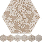 Victiles Tile 6OPPRUHD XG-6002-D OPPORTUNITY RUST HEXAGON DECOR 600X520MM