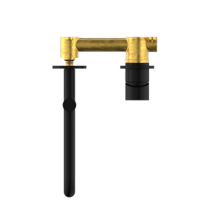 MECCA WALL BASIN/BATH MIXER SWIVEL SPOUT 225MM MATTE BLACK (NR221910RMB)