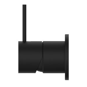 MECCA SHOWER MIXER 60MM HANDLE UP PLATE MATTE BLACK (NR221911JMB)