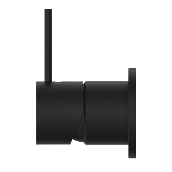 MECCA SHOWER MIXER 60MM HANDLE UP PLATE MATTE BLACK (NR221911JMB)