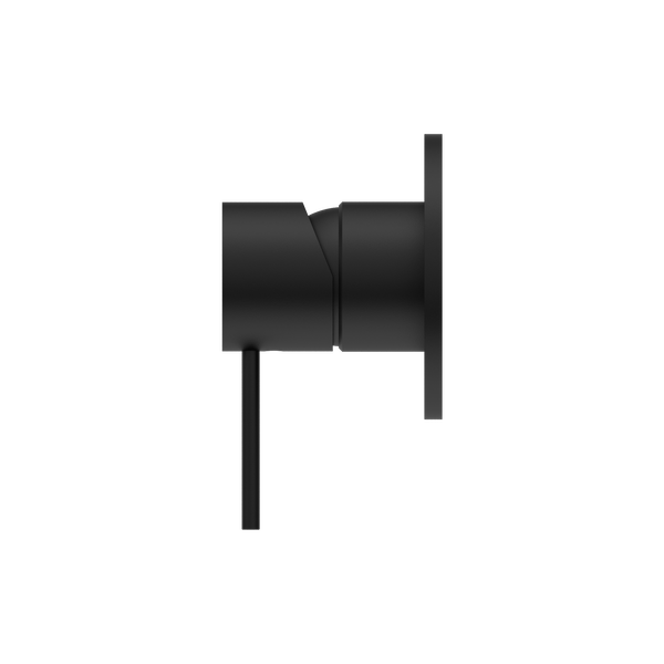 MECCA SHOWER MIXER 80MM PLATE MATTE BLACK (NR221911MB)