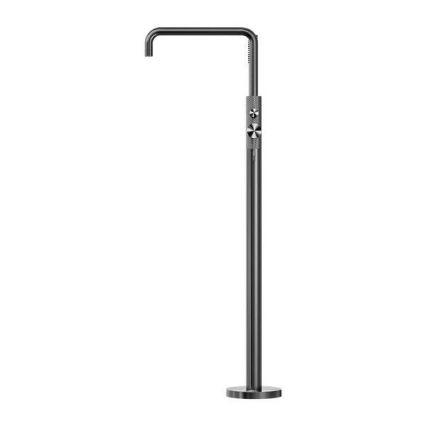 OPAL FREESTANDING BATH MIXER WITH HAND SHOWER GRAPHITE (NR251903aGR)
