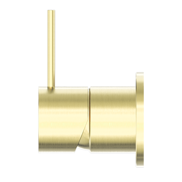 MECCA SHOWER MIXER 60MM HANDLE UP PLATE BRUSHED GOLD (NR221911JBG)