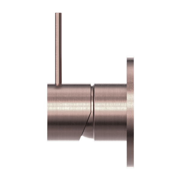 MECCA SHOWER MIXER HANDLE UP 80MM PLATE BRUSHED BRONZE (NR221911BBZ)