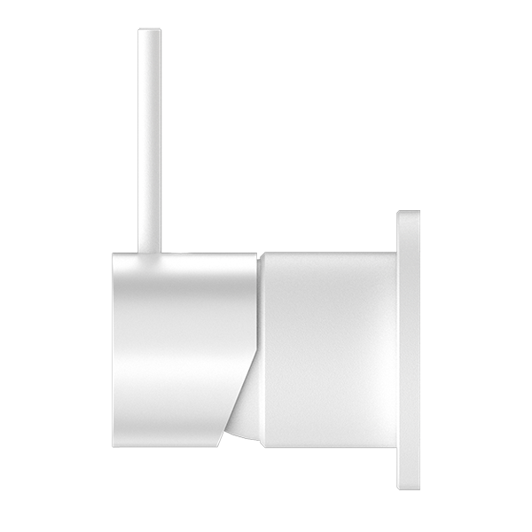 MECCA SHOWER MIXER 60MM HANDLE UP PLATE MATTE WHITE (NR221911JMW)