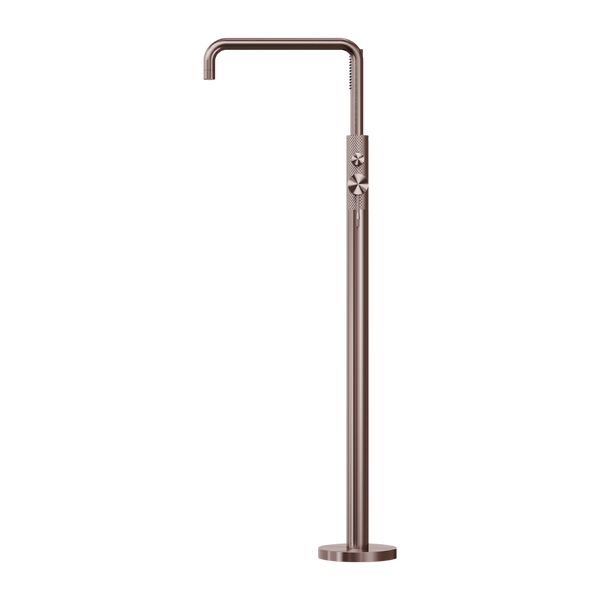 OPAL FREESTANDING BATH MIXER WITH HAND SHOWER BRUSHED BRONZE (NR251903aBZ)